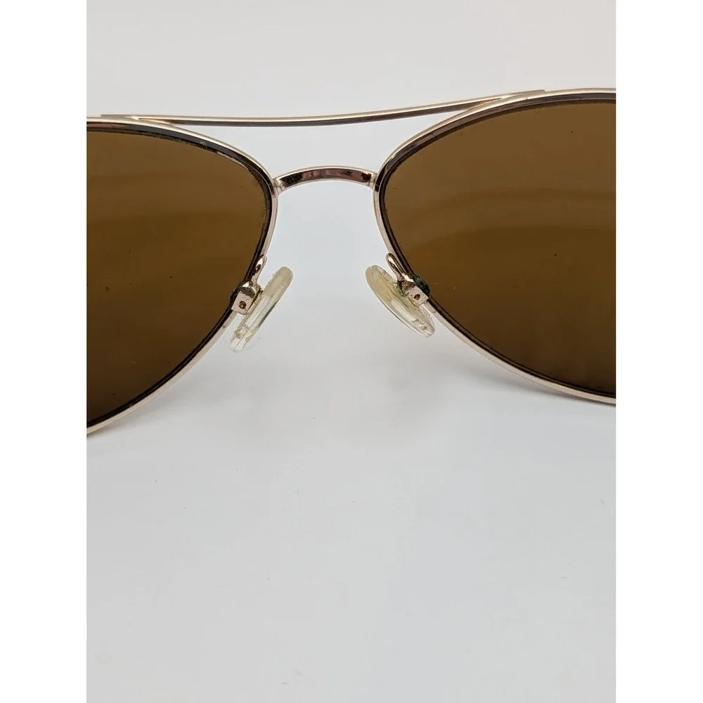 Poloroid Suncloud Patrol Aviator Sunglasses Gold Metal Frames Brown Lens Unisex